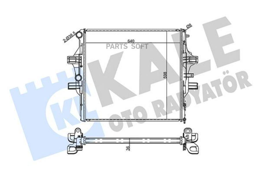 

354995 Радиатор Системы Охлаждения Iveco Daily 11> KALE 354995