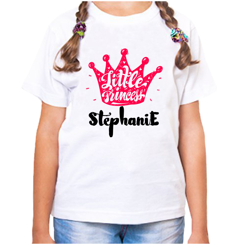 

Футболка девочке белая 34 р-р little princess стефания, Белый, fdd_little_princess_Stefaniya