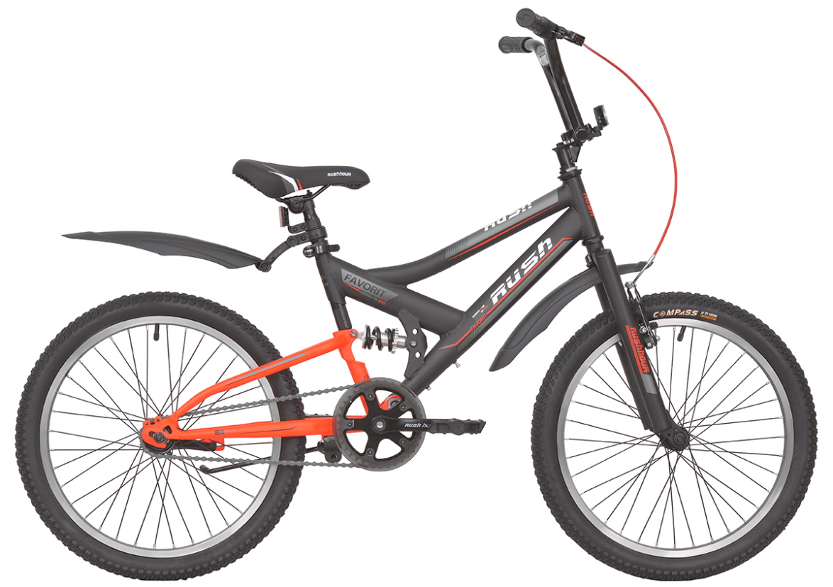 

Велосипед подростковый 20" FAVORIT С-brake ST 1ск RUSH HOUR, FAVORIT 20