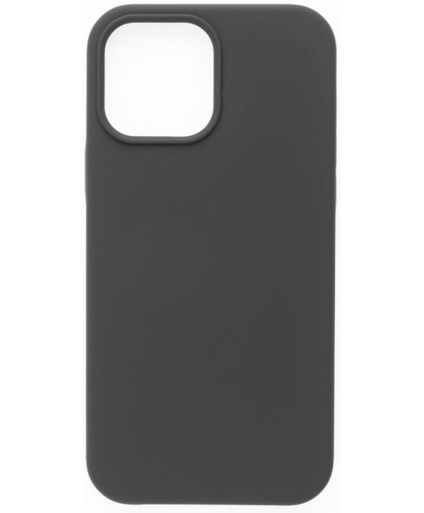 фото Чехол (клип-кейс) borasco silicone case, для apple iphone 13 pro, черный (матовый) [40442]