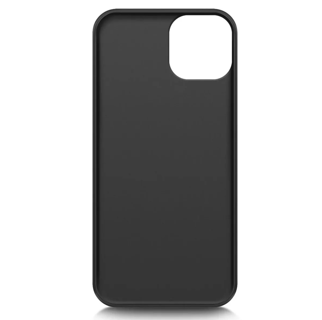 Чехол (клип-кейс) BORASCO Silicone Case, для Apple iPhone 13, черный (матовый) [40441]