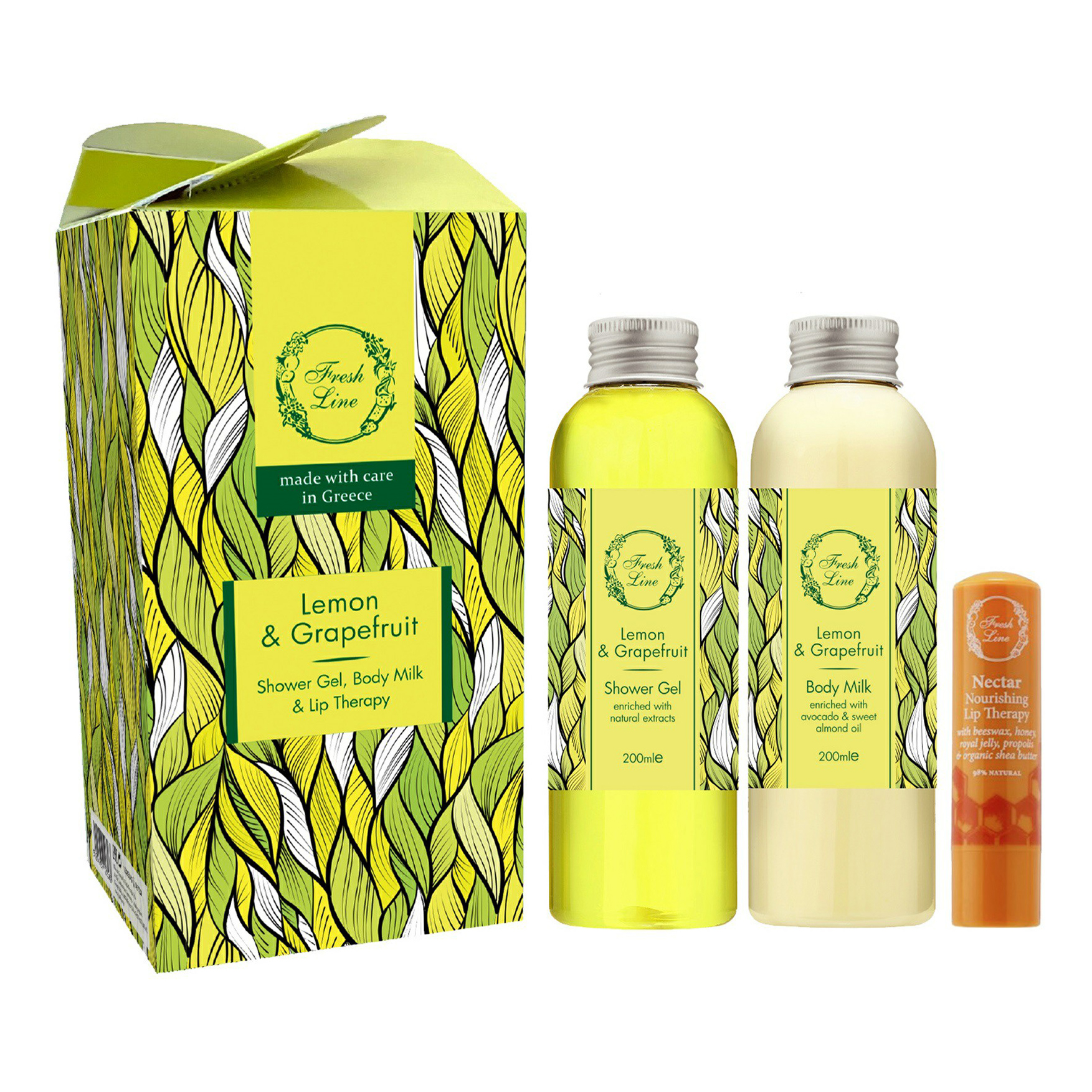 фото Набор средств для тела fresh line lemon&grapefruit set повседневный