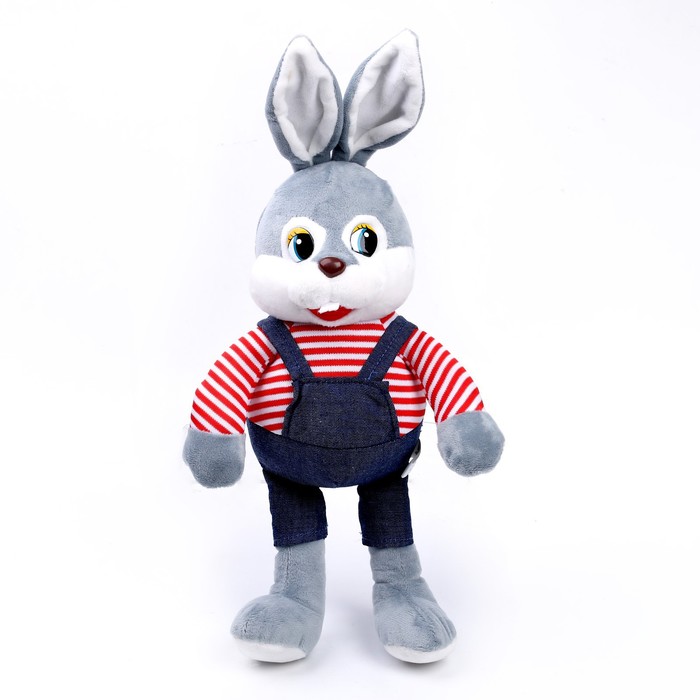 фото Мягкая игрушка «кролик в тельняшке», 20 см nobrand
