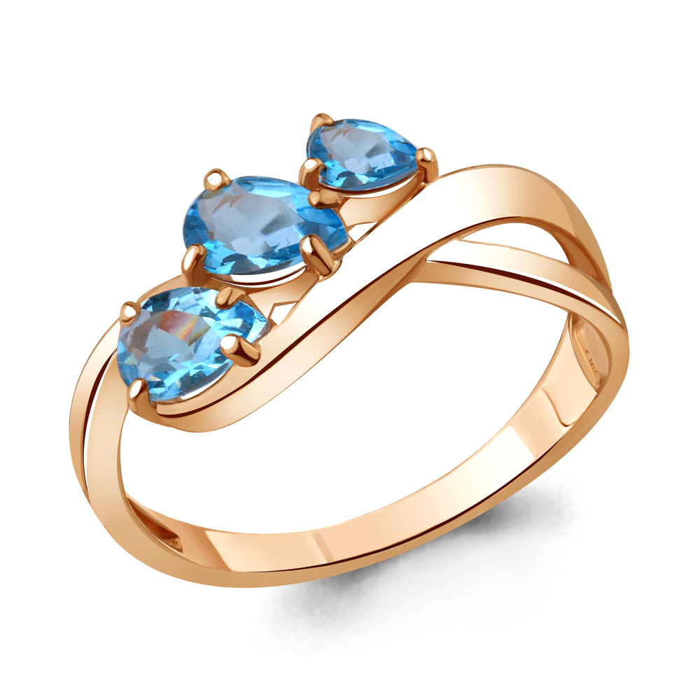 

Кольцо из серебра с топазом р.  Aquamarine 6918205_925_з, 6918205_925_з