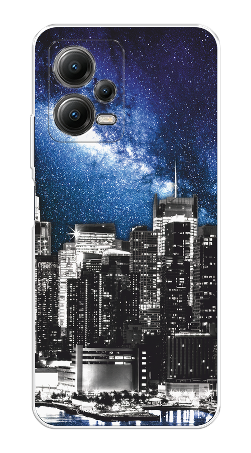 

Чехол на Xiaomi Poco X5 5G "Космический Нью-Йорк", Синий;серый, 317950-1