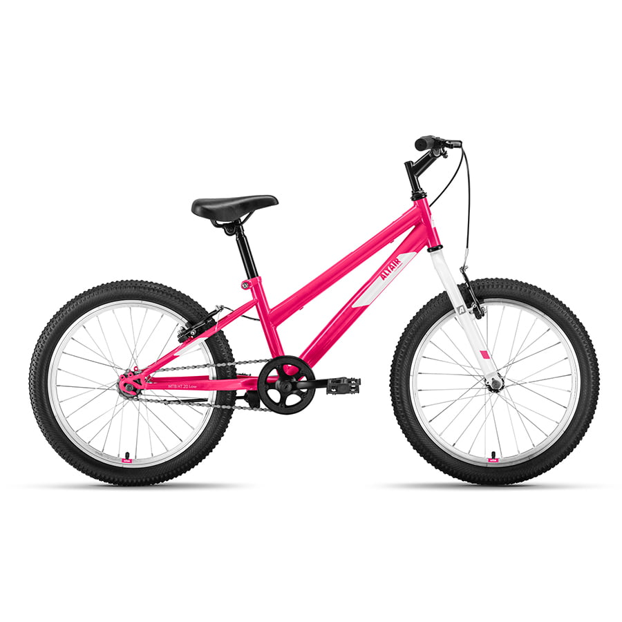 фото Велосипед altair 20" mtb ht 20 low, 1 скор., 2022 г., 10,5", розовый/белый, 1bkt1j101007