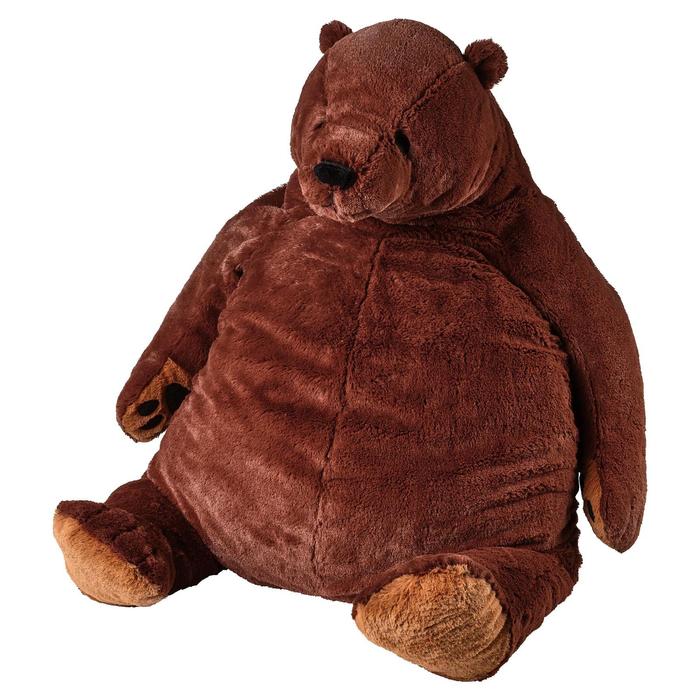фото Мягкая игрушка дьюнгельског, бурый медведь ikea