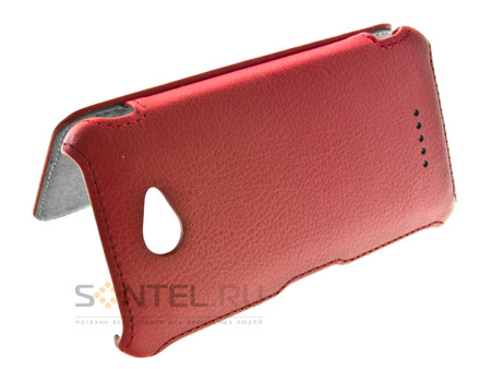 фото Чехол-книжка stl light для htc batterfly x920e красный