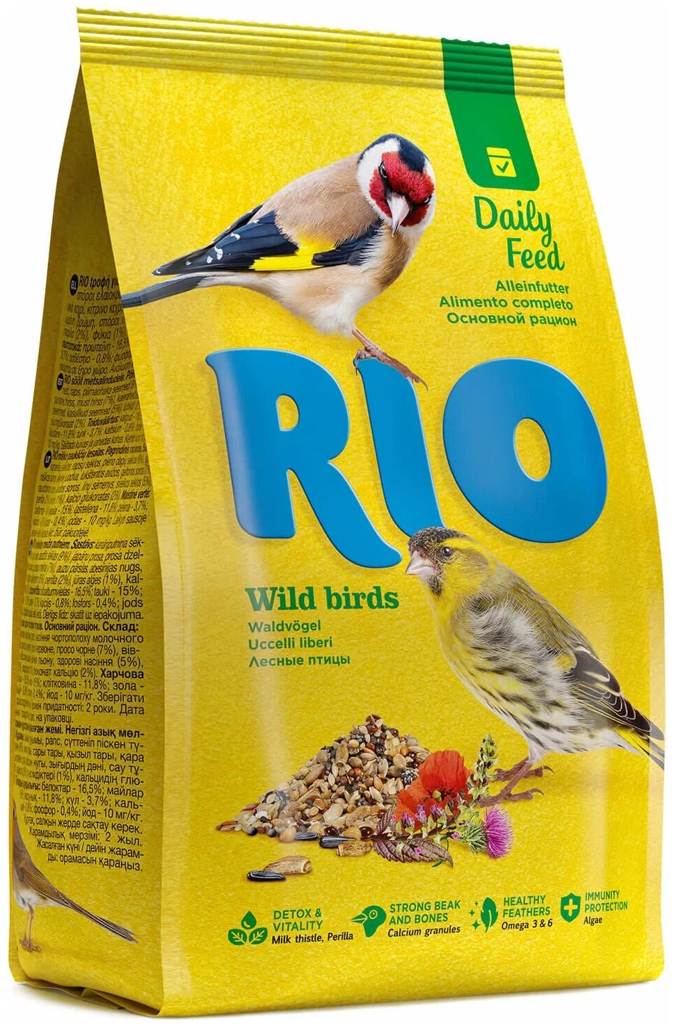 

Сухой корм для лесных птиц RIO WILD BIRDS, 2 шт по 500 г