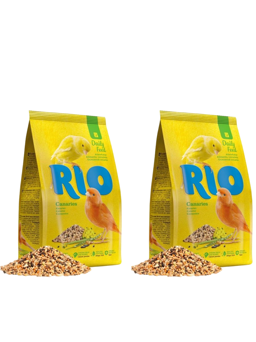 Сухой корм для канареек RIO CANARIES, 2 шт по 500 г