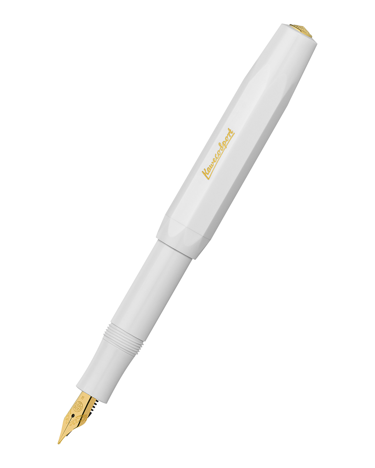 

Перьевая ручка Kaweco Classic Sport белая синие чернила M 09 мм