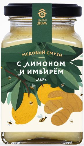 

Медовый смузи Медовый дом лимон-имбирь 320 г