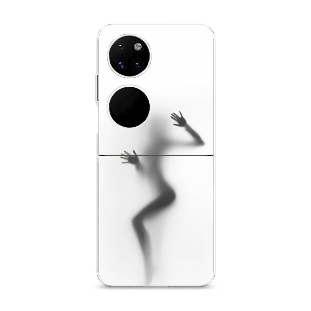 фото Чехол awog "девушка в душе" для huawei p50 pocket