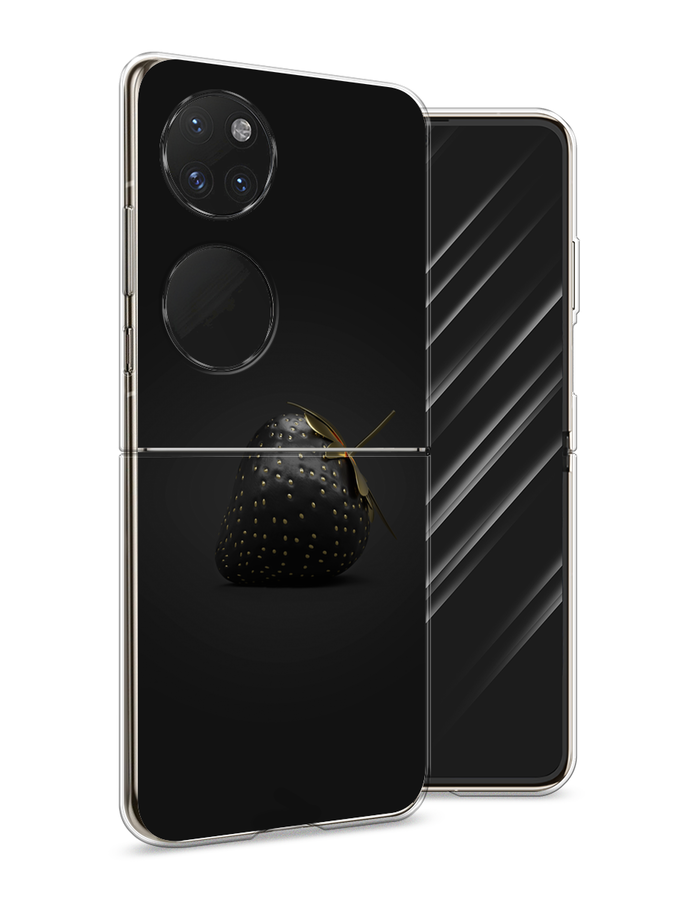 

Чехол Awog на Huawei P50 pocket "Черная клубника", Золотистый;черный;серый, 6107450-10