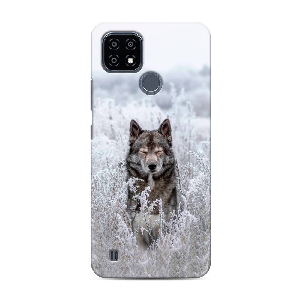 

Пластиковый чехол "Волк в поле" на Realme C21Y, 256820-1