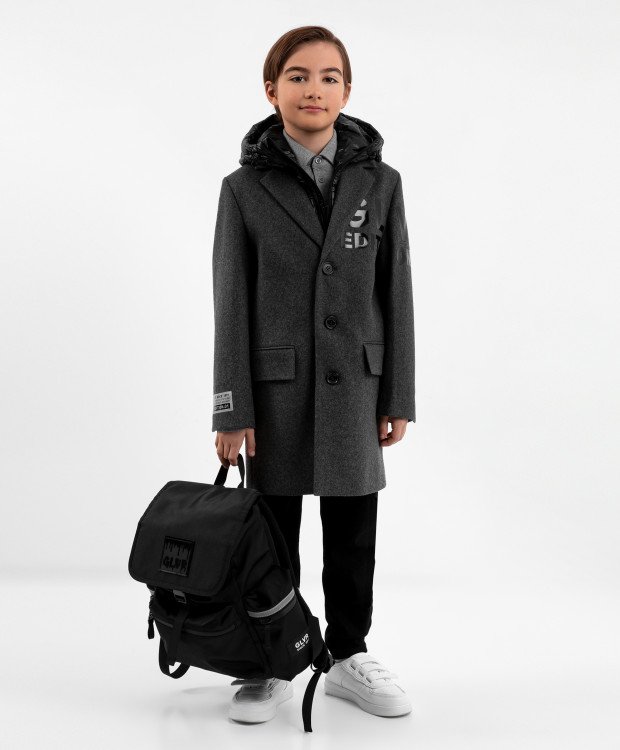 Пальто детское Gulliver 223GSBC4501 серый, 152