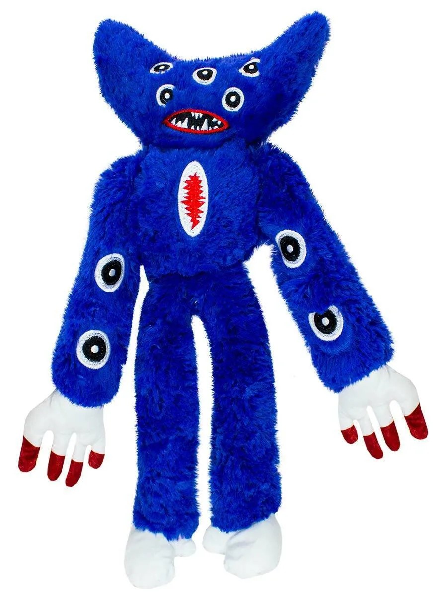 фото Мягкая игрушка kids choice huggy wuggy: killy willy - multiple eyes синий 40см