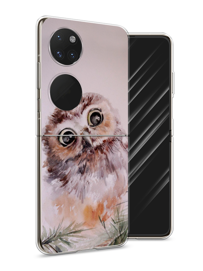 

Чехол Awog на Huawei P50 pocket "Сова на розовом", Розовый;коричневый, 6107450-1