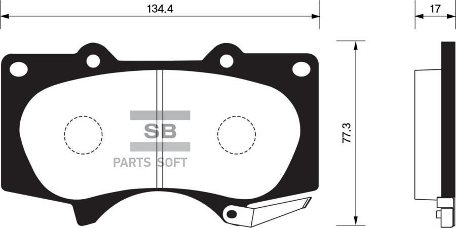 

Тормозные колодки Sangsin brake передние sp2033