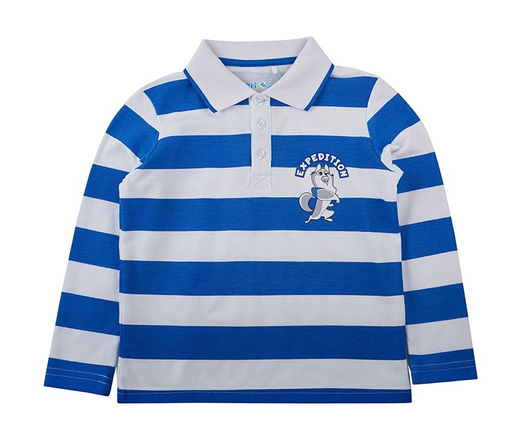 

Поло детское Kari Kids AW24C29703214, белый; синий, 104, 233758