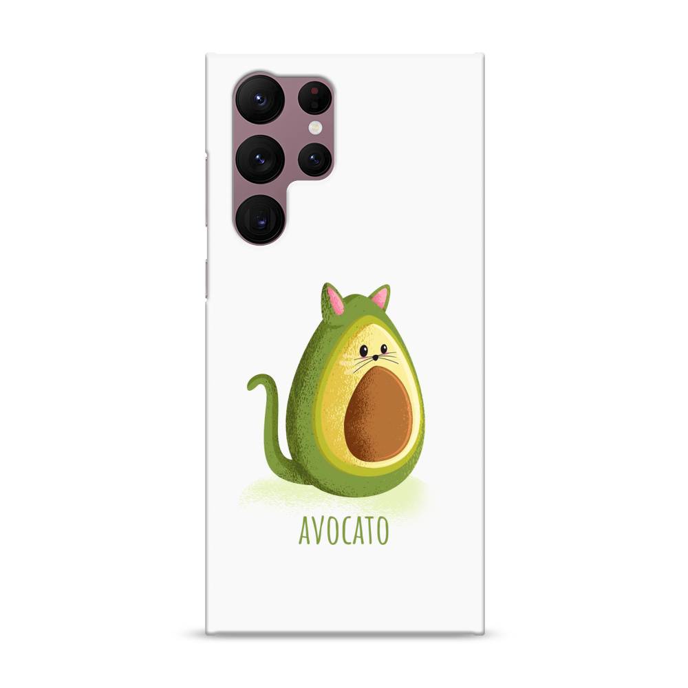 фото Пластиковый чехол "avocato" на samsung galaxy s22 ultra awog