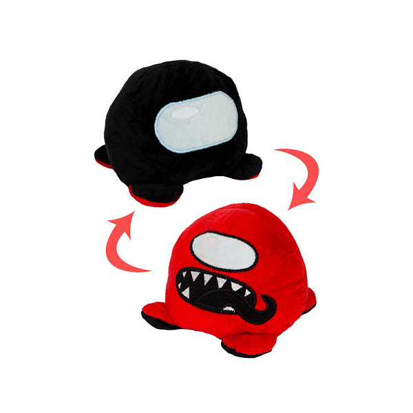 Мягкая игрушка-перевертыш Kids Choice Among Us красно-черная