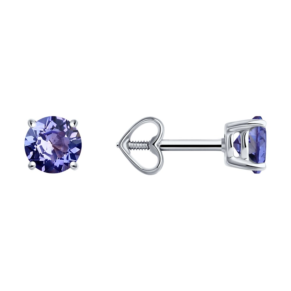 

Серьги из белого золота Diamant 52-222-02297-2, танзанит, 52-222-02297-2