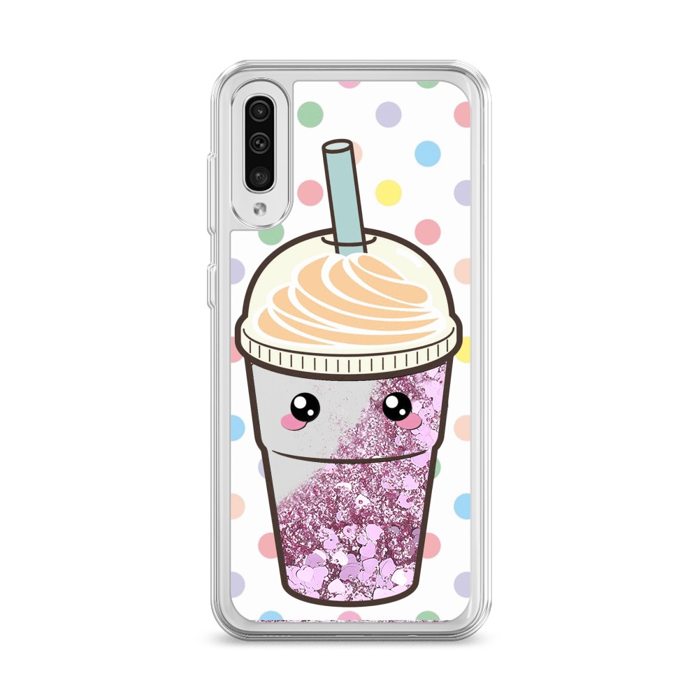 

Жидкий чехол с блестками "Милый стакан" на Samsung Galaxy A30s