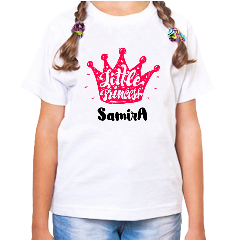 

Футболка девочке белая 32 р-р little princess самира, Белый, fdd_little_princess_Samira