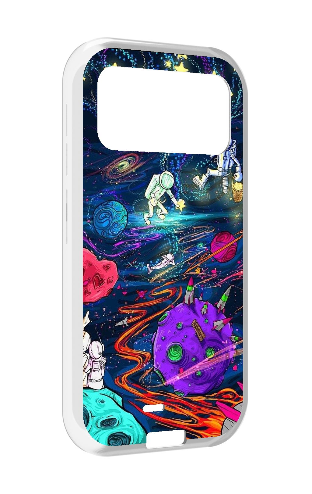 

Чехол MyPads красочный космос для Oukitel F150 H2022, Прозрачный, Tocco