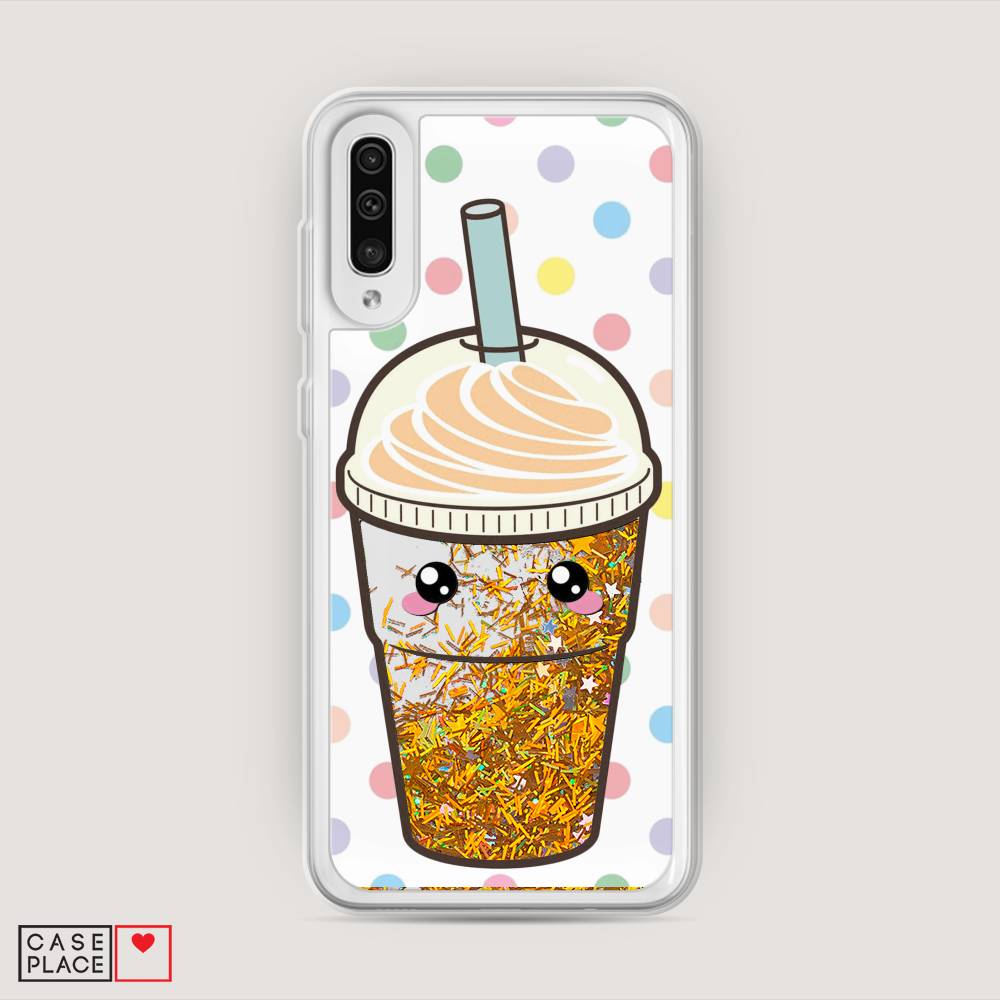 

Жидкий чехол с блестками "Милый стакан" на Samsung Galaxy A30s, 28890-1