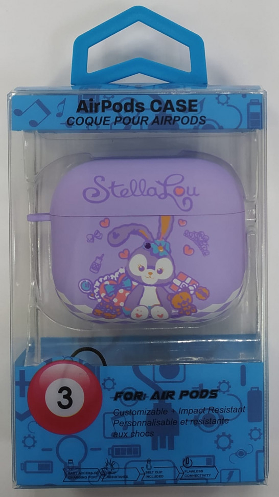 

Силиконовый светящийся в темноте чехол для AirPods 3 Luxo Kaws рисунок №26, Разноцветный