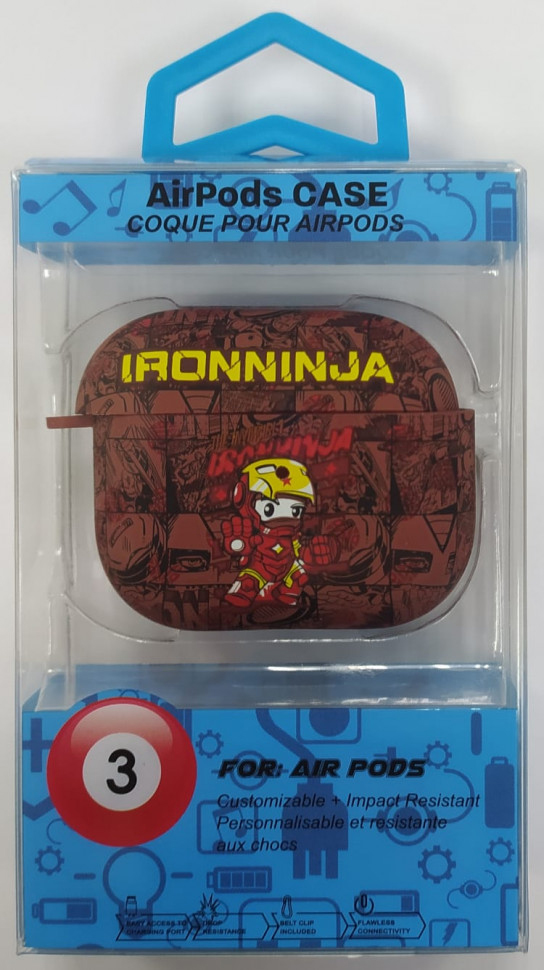 

Силиконовый светящийся в темноте чехол для AirPods 3 Luxo Kaws рисунок №22, Разноцветный