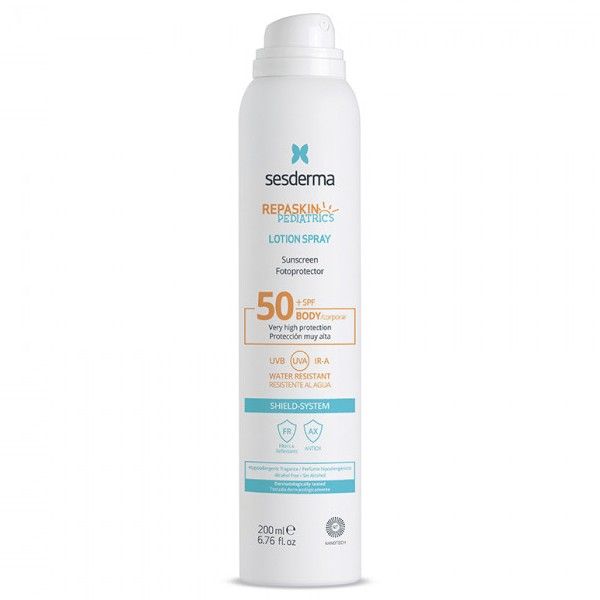 Sesderma Repaskin Pedianrics Спрей солнцезащитный для детей SPF50 200мл спрей для горла успокаивающий 35 мл