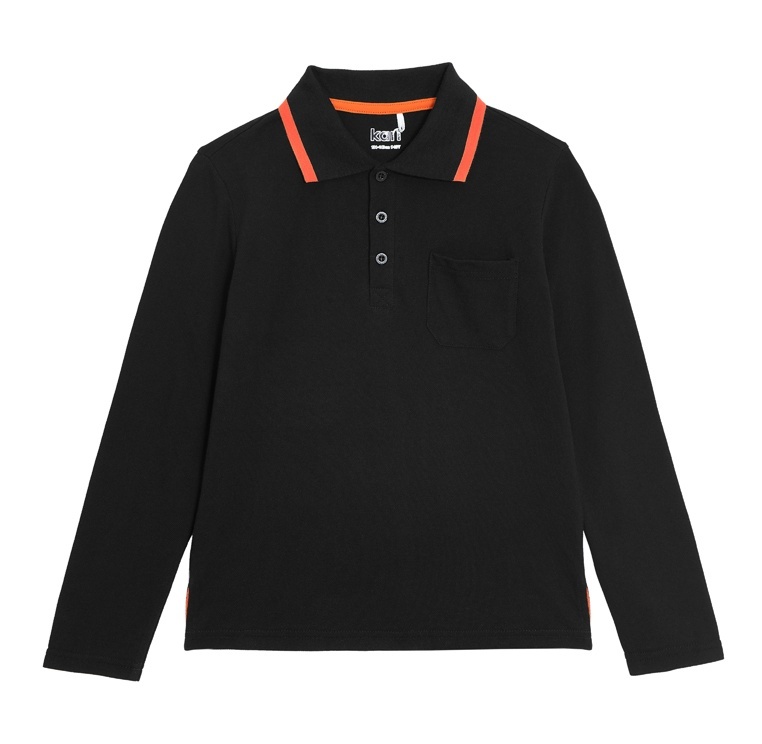 

Поло детское Kari AW24C10803224, черный, 128, 234440