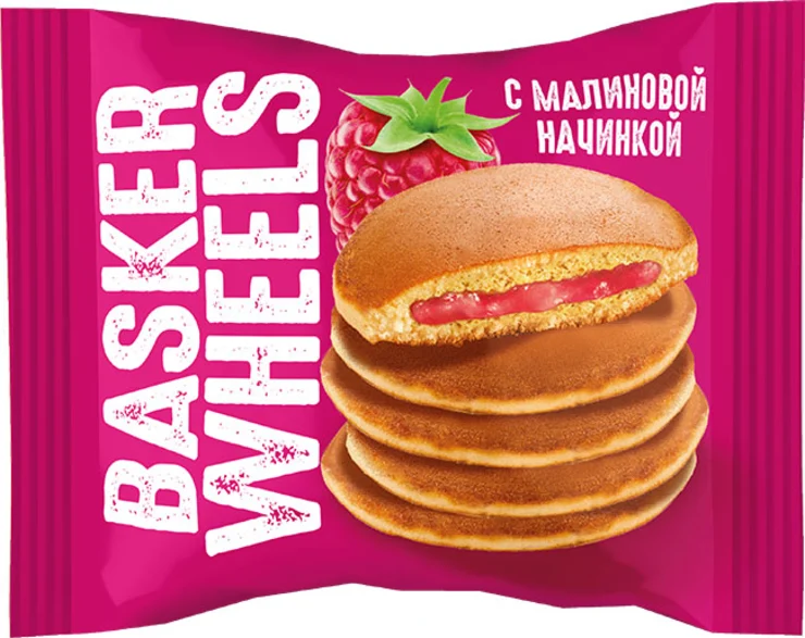 Панкейк Basker Wheels Pancake c малиной 36 г