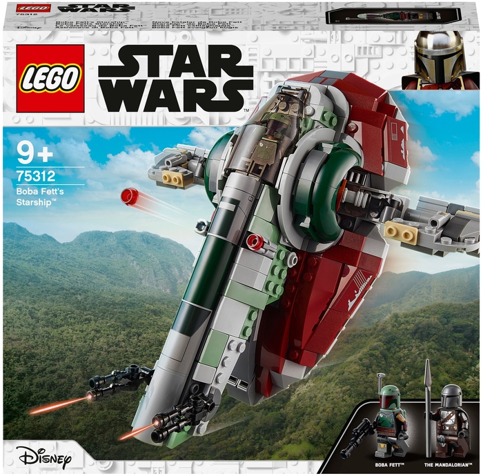 Купить Конструктор LEGO Star Wars Mandalorian 75312 Звездолет Бобы Фетта,