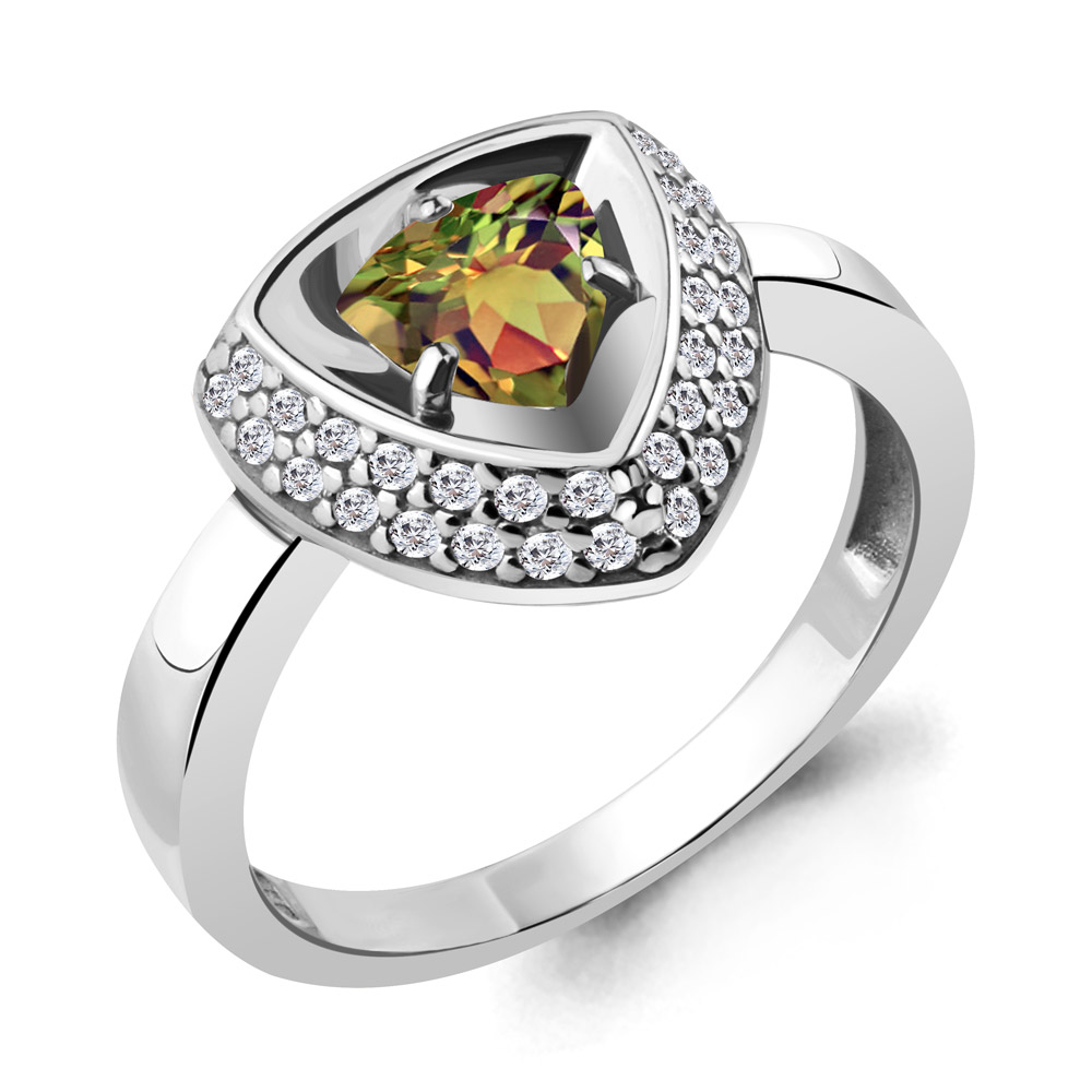 

Кольцо из серебра с султанитом р. 17,5 Aquamarine 6917219А_925_р, 6917219А_925_р