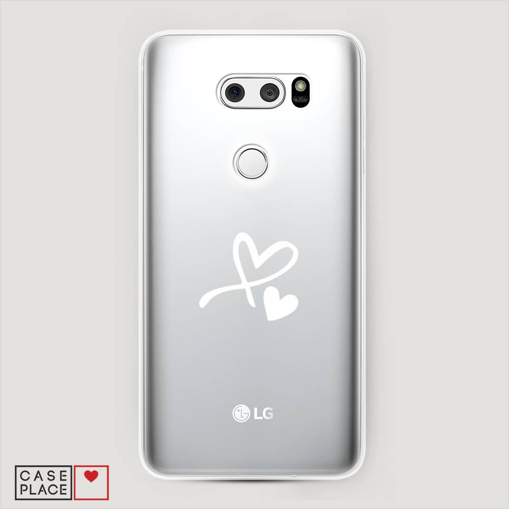 

Чехол Awog на LG V35 ThinQ "Сердечко минимализм", Белый, 83650-6