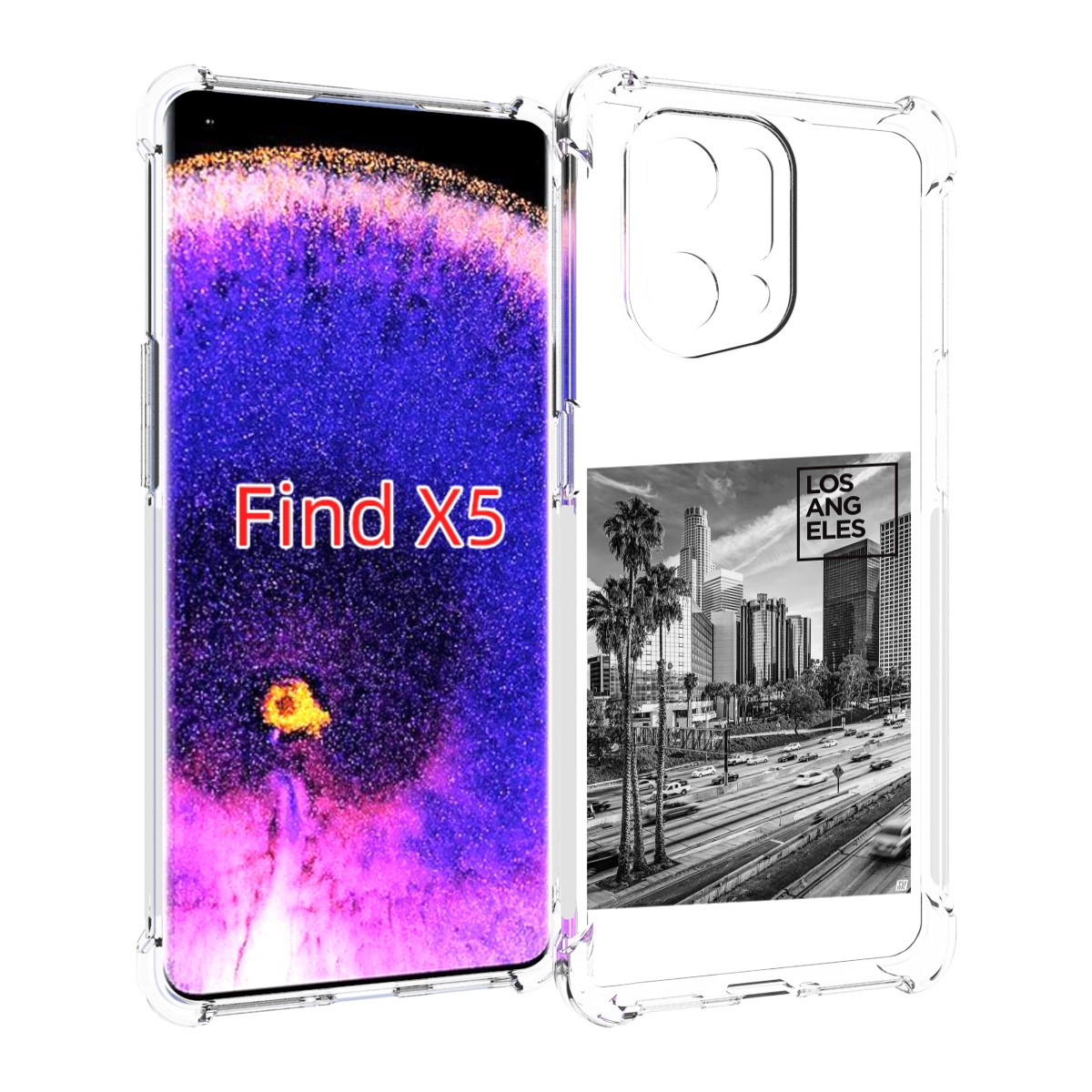 

Чехол MyPads черно белый лос анджелес для Oppo Find X5, Прозрачный, Tocco