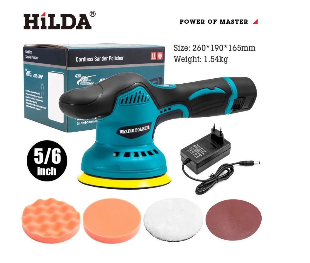 Полировальная машина Hilda 12В polisher 700 синий