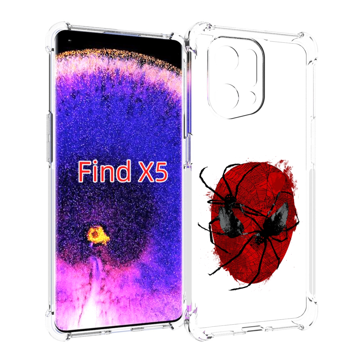 

Чехол MyPads человек паук для Oppo Find X5, Прозрачный, Tocco