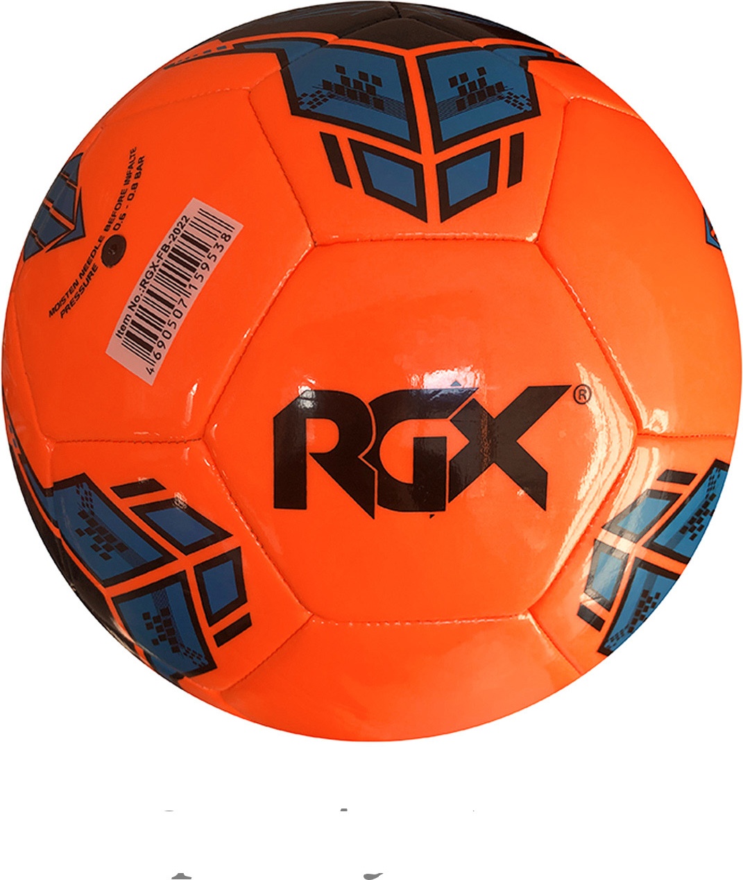 фото Мяч футбольный rgx-fb-2022 orange/blue sz5