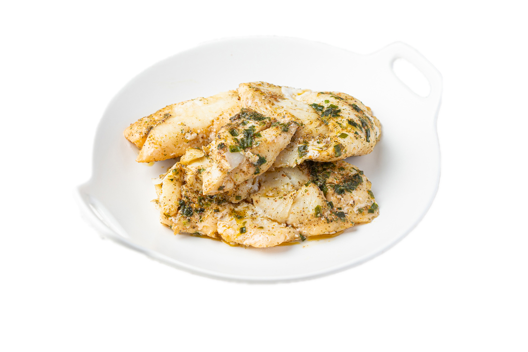 

Треска ВкусВиллАйс с лимоном в оливковом масле со специями замороженная +-350 г