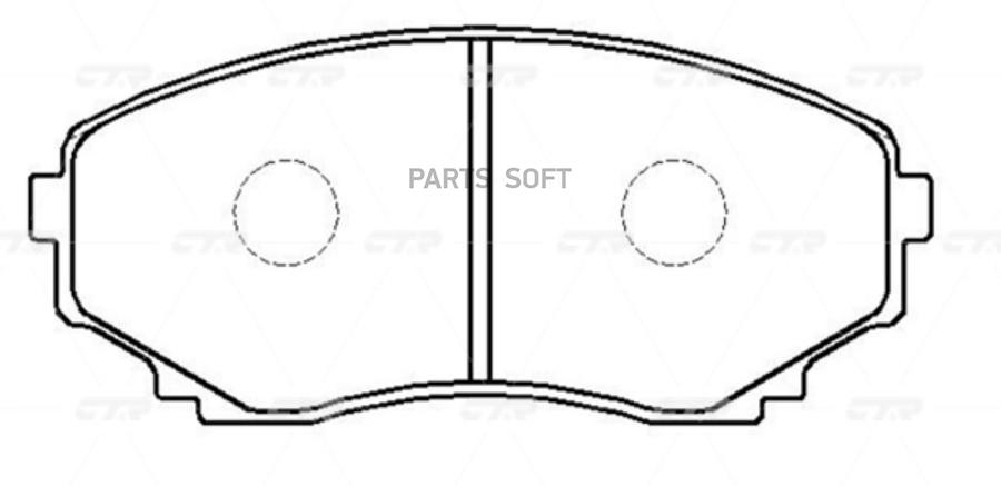 

Тормозные колодки Ctr gk0704