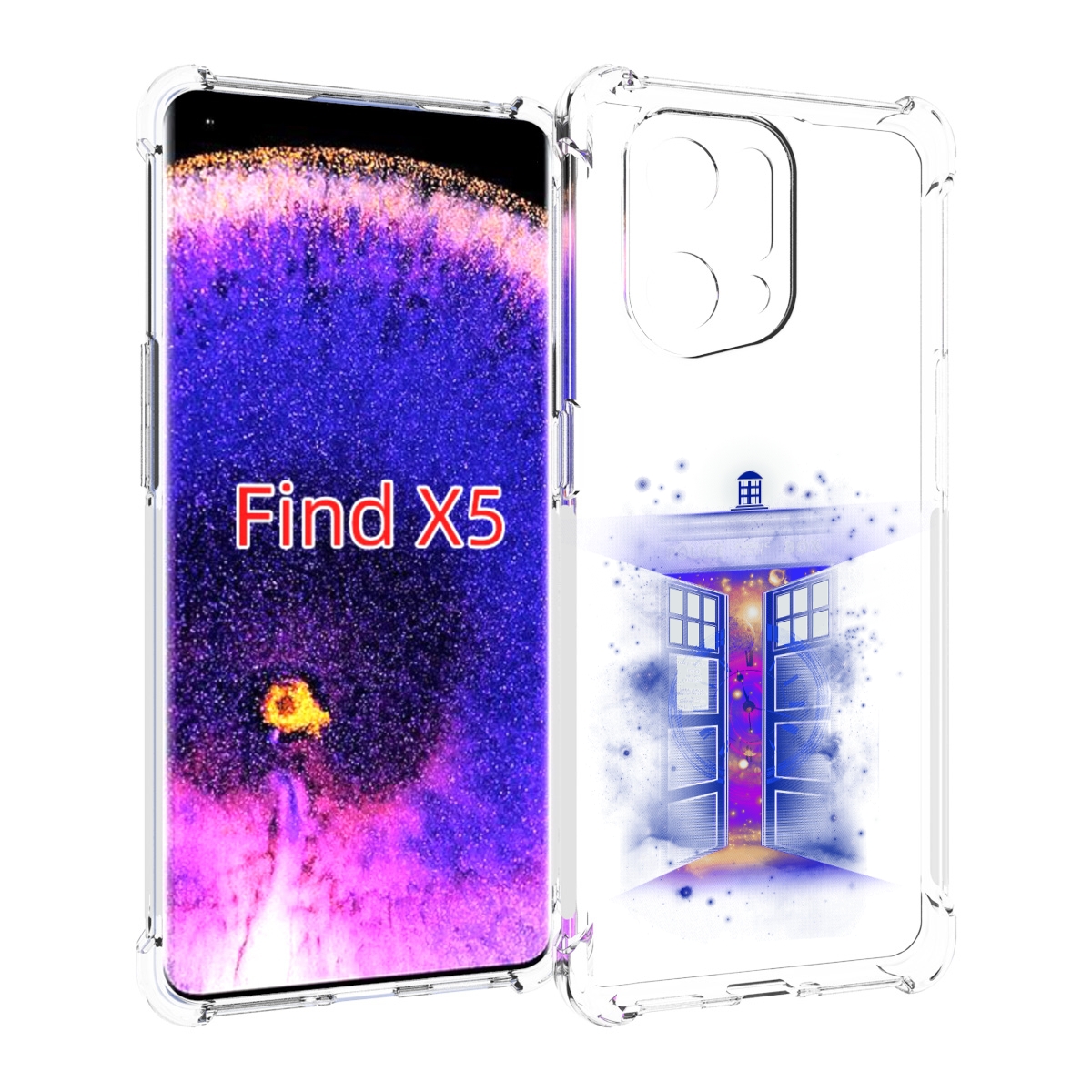 

Чехол MyPads фиолетовый уголок абстракция для Oppo Find X5, Прозрачный, Tocco