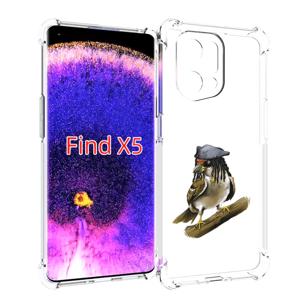 

Чехол MyPads Джек воробей для Oppo Find X5, Прозрачный, Tocco