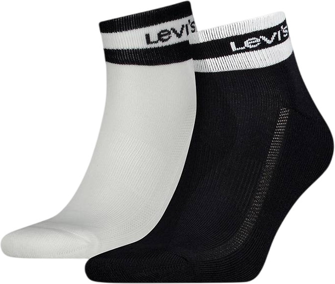 

Комплект носков унисекс Levi's MID CUT SPORT STRIPE 2P черный/белый 43-46, MID CUT SPORT STRIPE 2P