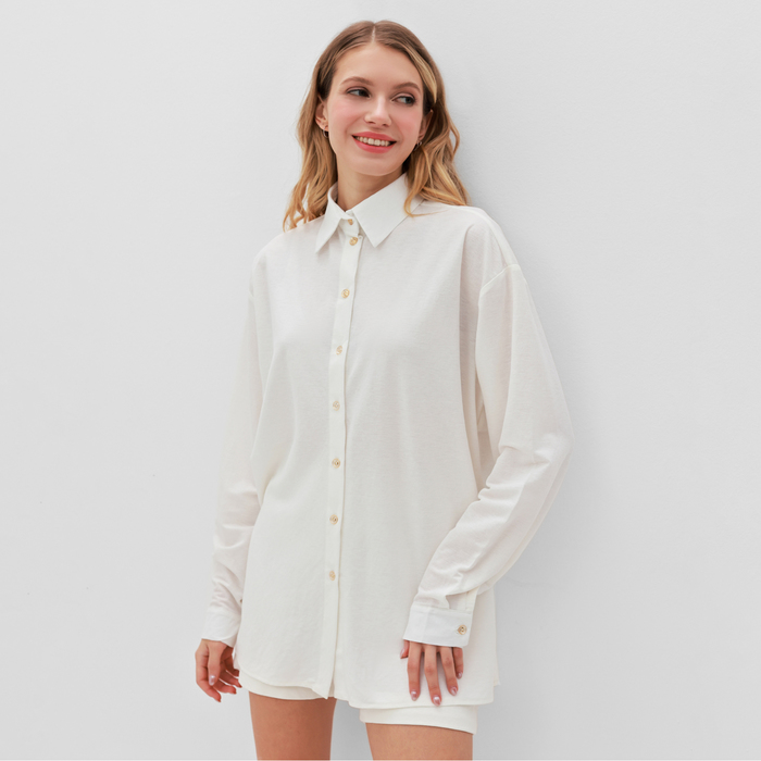 

Пижама женская MINAKU Home collection белая 50 RU, Белый, Home collection