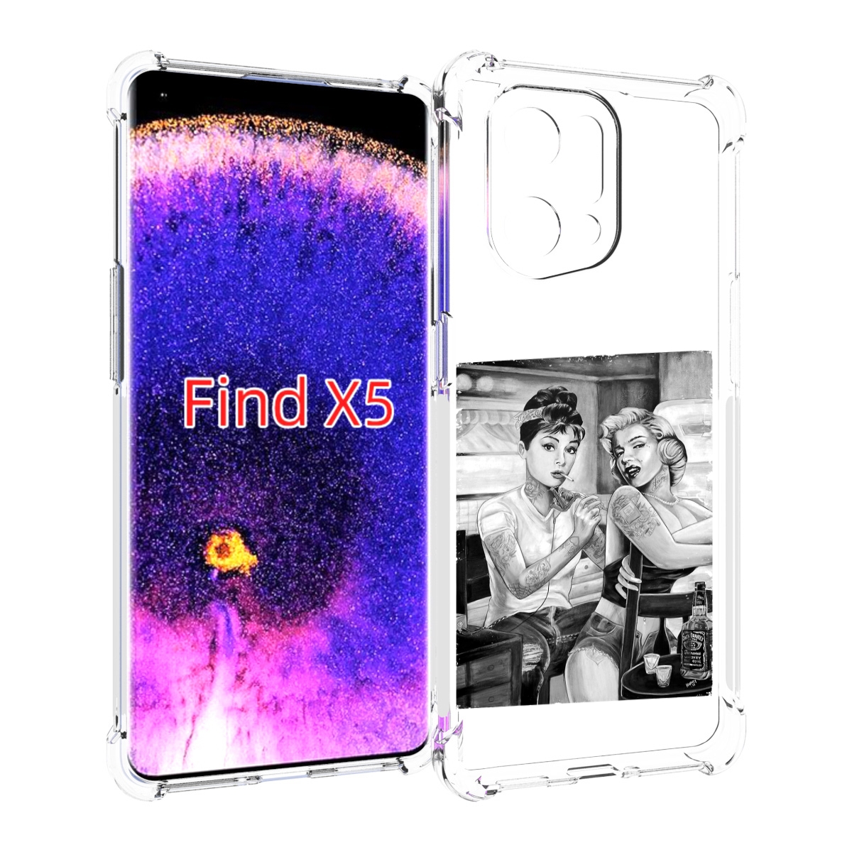

Чехол MyPads тату мастер для Oppo Find X5, Прозрачный, Tocco